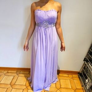 Wedding/Prom lilac gown rhinestones